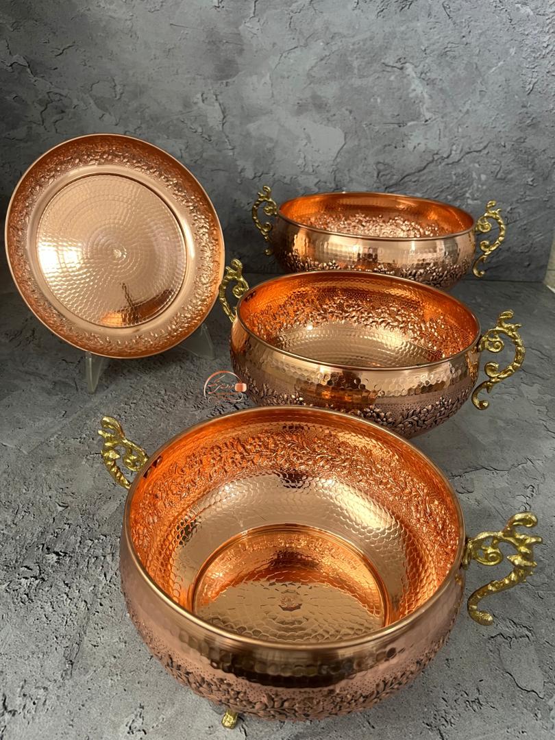ظروف مسی اطلسی گلبرگ نانو و کروم